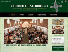 Tablet Screenshot of churchofstbridget.com